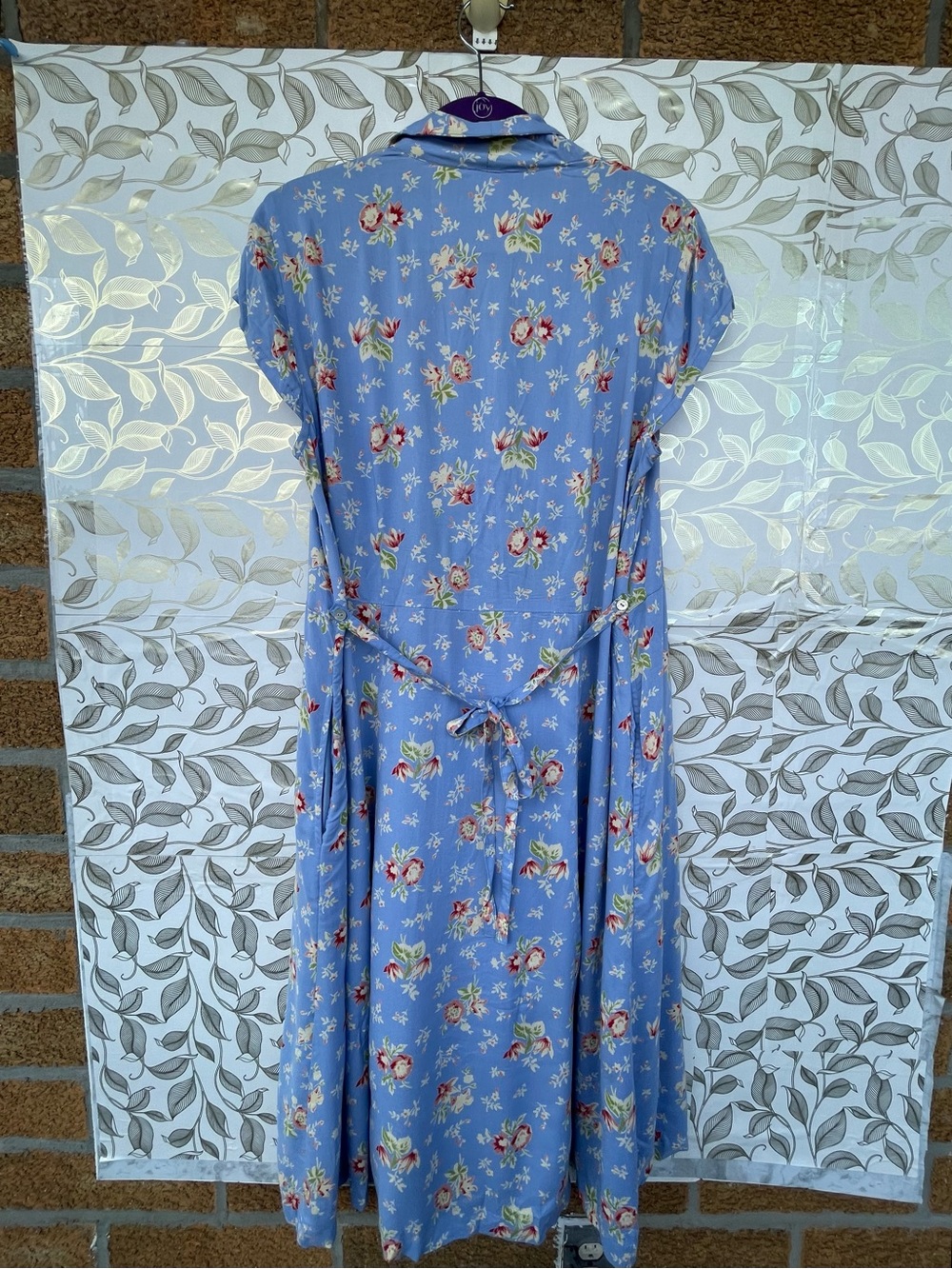 April Cornell Grandmacore Floral Button Front Dress Size Large Pockets - Picture 9 of 14